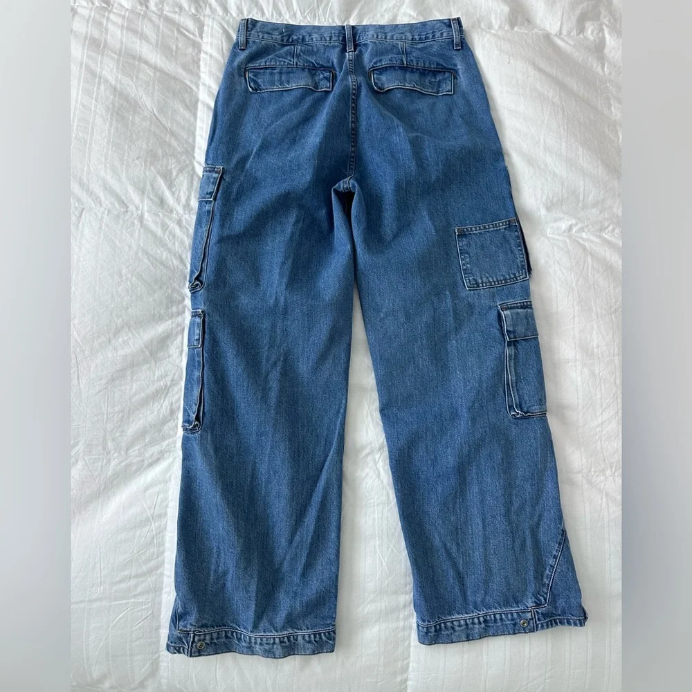 Denim Forum The 90’s Millie Hi Rise Cargo Jean size 31 - Picture 2 of 9